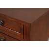 ORRD Cherry Wood Dresser, Fully Assembled 60" Wide Bedroom Storage with Antiqued Pewter Pulls - No Assembly Needed - 4 of 4
