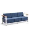 Gymojoy Outdoor Sofa Funiture with Thick Cushion for Garden Yard - 3 of 4