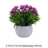 Unique Bargains Artificial Plants Semi-circle Lotus Bowl Plastic 3.74"x3.74"x10.63" 1 Pc - 3 of 4