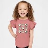 The Juniper Shop Soccer Ball Bows Stacked Flutter Sleeve Tee - 2 of 4
