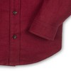 Boys' Organic Long Sleeve Flannel Button Down Shirt, Kids - 3 of 3