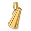 Black Bow Jewelry 14k Yellow Gold 3D Polished Megaphone - 4 of 4