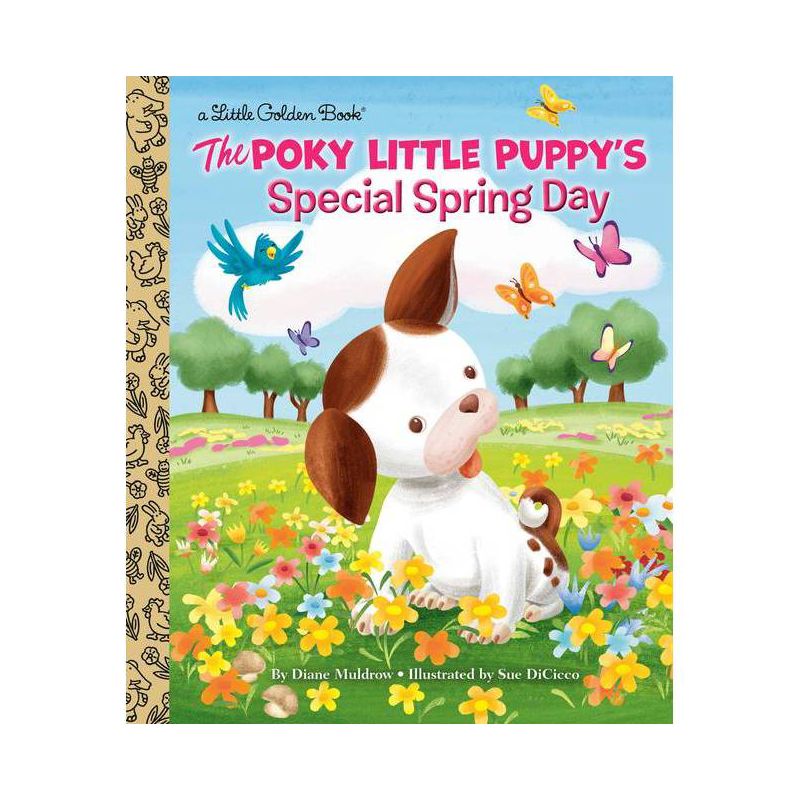 The Poky Little Puppy&#39;s Special Spring Day - (Little Golden Book) by  Diane Muldrow (Hardcover), 1 of 2