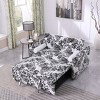 NicBex Modern Convertible Sleeper Chair,Pull-out Sofa Bed with Adjustable Back,Soft Couches with Sturdy Wood Frame for Living Room,White Black - 2 of 4