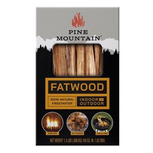 Pine Mountain Starter Stikk Fatwood Fire Starter 30 min 1.5 lb (Case of 6) - 1 of 1