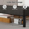King Size PU Leather Upholstered Platform Bed Frame with Headboard, Modern Sturdy Mattress Foundation for Bedroom - 4 of 4