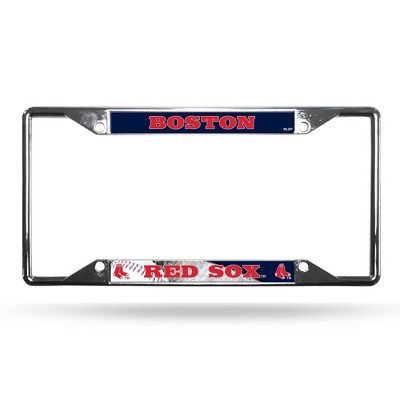 MLB Boston Red Sox View Chrome License Plate Frame