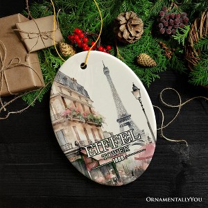Charming Eiffel Tower Ornament, Vintage Paris Souvenir Gift and Christmas Decoration| OrnamentallyYou - 1 of 4
