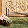 Sullivans 9", 7" & 5" Floral Embossed Brown Planters Set of 3, Clay - 3 of 3