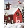 Briarwood Lane As Winter Calls Garden Flag Barn Cardinal Snowy 12 - image 3 of 4