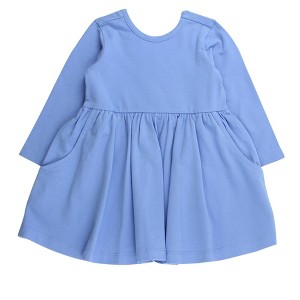 Rufflebutts Toddler Girls Long Sleeve Twirl Dress - 1 of 2