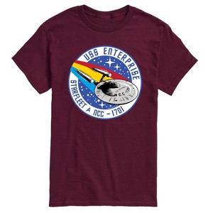 Men's - Star Trek - Enterprise Mission Patch Short Sleeve Graphic T-Shirt - 1 of 4