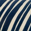 14"x26" Oversized Striped Design Lumbar Throw Pillow Cover Dark Blue - Rizzy Home: Cotton, Woven, Zipper Closure, Pet Friendly - 4 of 4