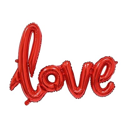 Unique Bargains LOVE shape Foil Self Sealing Party Balloons 41"