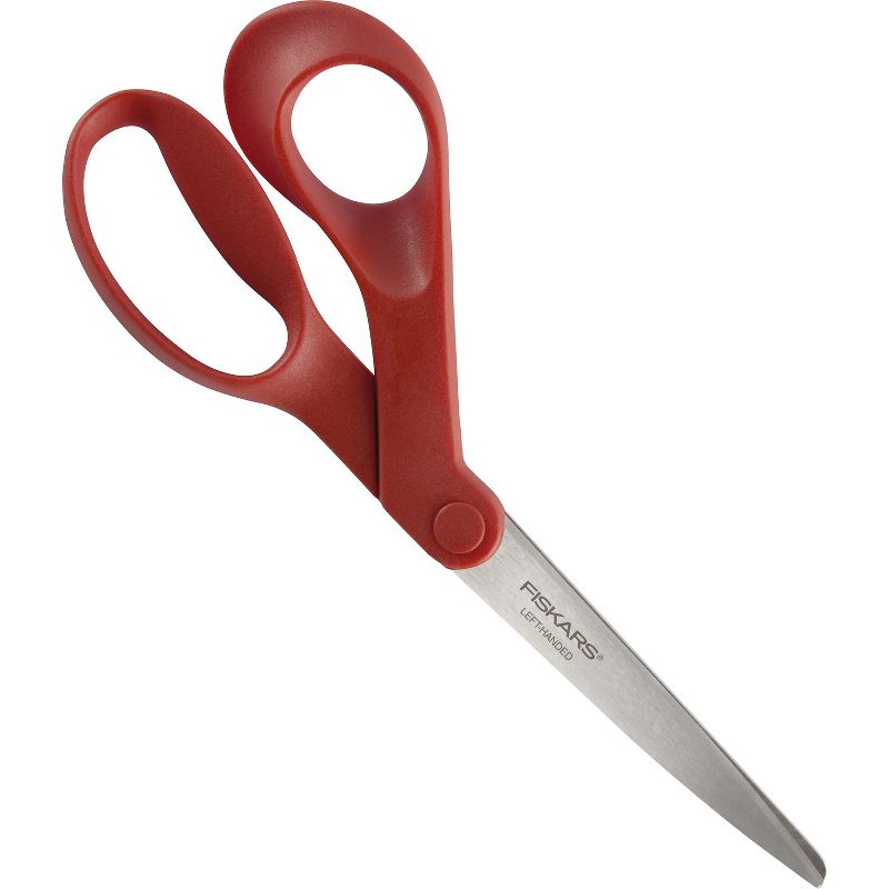 Fiskars Scissors 8" Left Handed Bent Orange 1294508697WJ, 1 of 2