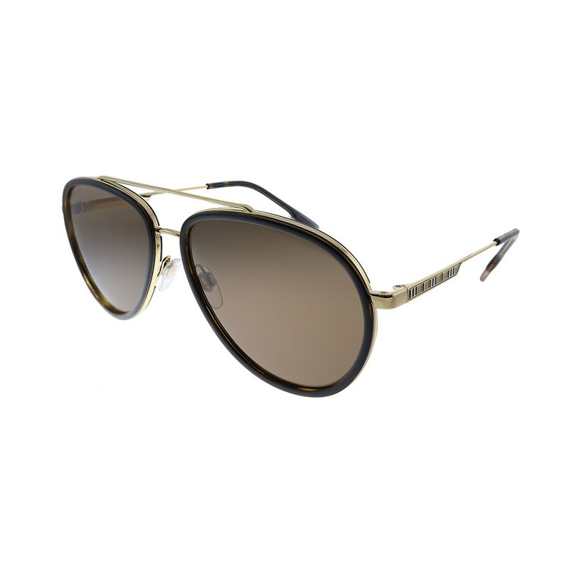 Burberry Oliver BE 3125 101773 Unisex Aviator Sunglasses Gold 59mm, 1 of 4