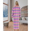 ADR Women's Zip Up Robe Fleece Soft Warm Plush Oversized Zipper Bathrobe - 3 of 3