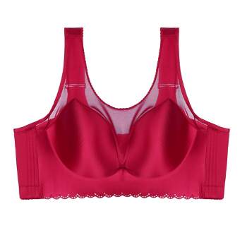 Agnes Orinda Women's Plus Size Underwire Retro Lace Trim Push-up Bra And  Panty Set Red 38d : Target