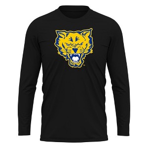 Fort Valley State University Adult Sport Long Sleeve Shirt Primary Logo, Athletic Heather - 1 of 4