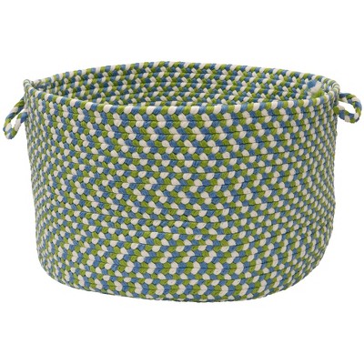 Colonial Mills OU49 14 by 14 by 10-Inch Carousel Storage Basket, Lime Spin