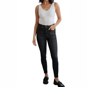 Women's High Rise Control Top Skinny Jeans - Judy Blue - 1 of 4