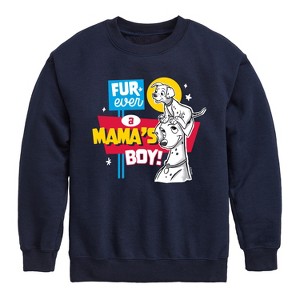 Boys' - 101 Dalmatians - Furever A Mamas Boy Graphic Long Sleeve Fleece Sweatshirt - 1 of 4