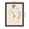 Amanti Art The Athlete by Roberto Moro Wood Framed Wall Art Print - 3 of 4
