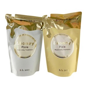Vicrea & Honey Pixie Moist Silky Shampoo Refill- (11.8 oz) & Pixie Moist Silky Treatment Refill 2.0 -(12.3 oz) DUO SET KIT - Light as a pixie's wing - 1 of 4