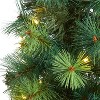 4ft. Assorted Green Pine Artificial Christmas Tree with 70 LED Lights – Compact Festive Holiday X-Mas Tree - 3 of 4