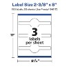 Avery Glossy White Wraparound Band Labels, 2-3/8" x 8", 150 Total - 4 of 4