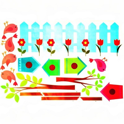 Slickblue Little Garden Vinyl Wall Decals - Bright and Whimsical Décor for Kids’ Rooms, Living Room, and More