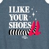 Women's - Wizard of Oz - I Like Your Shoes Ruby Slippers Graphic Racerback Tank - 2 of 4