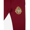 Harry Potter Puff Print Hogwarts Crest Adult Red Sweatpants - 3 of 4
