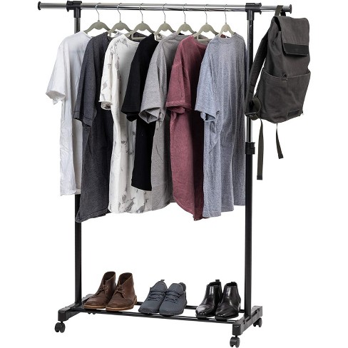 Adjustable Single Rod Garment Rack Black - Room Essentials™
