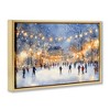 Stupell Industries Ice Skating Under The Lights Floating Frame Canvas Art - 2 of 4