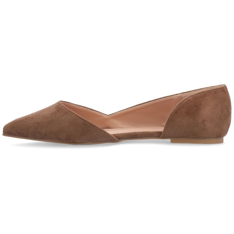 Journee Collection Womens Ester Slip On Pointed Toe D'Orsay Flats, 2 of 10