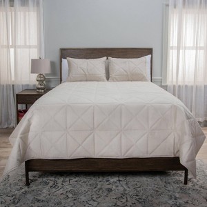Rizzy Home 3pc Blackberry Grove Natural Diamond Quilt Set Beige - 1 of 4