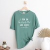 Simply Sage Market I Run On Kisses And Chaos Garment Dyed Tee - 3 of 4