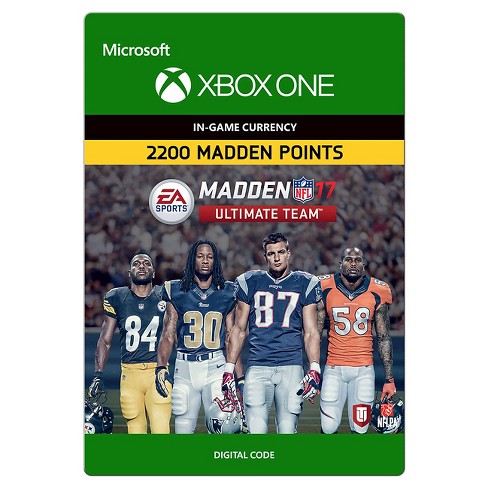 Madden Nfl 17 Ultimate Team 2200 Madden Points Xbox One Digital Target - roblox nfl football 1 codes