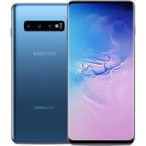 Samsung Galaxy S10 Factory Unlocked Android Cell Phone | 128GB of Storage | Fingerprint ID and Facial Recognition | Long-Lasting Battery | Prism Blue - 1 of 4