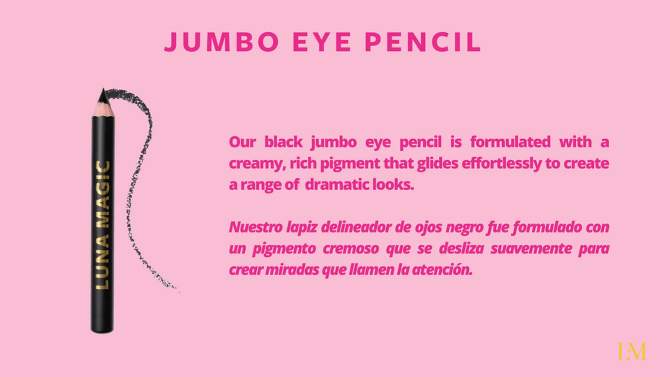 LUNA MAGIC Jumbo Eye Pencil - Black - 0.3oz, 2 of 8, play video