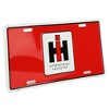 Red Decorative License Plate with large International Harvester IH Logo in center Sign-8320 - 2 of 3
