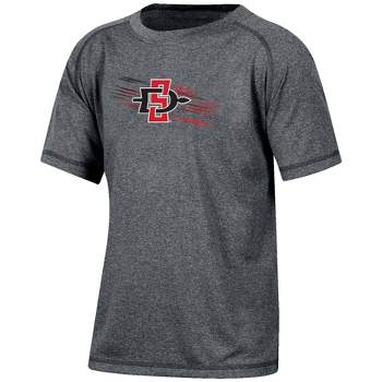 NCAA San Diego State Aztecs Boys' Gray Poly T-Shirt