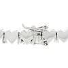 Slickblue 7 Inch Rhodium-Plated Charm Bracelet for Mom, 0.75 Ct, Clear CZ, Pave Setting, Women’s Fashion Jewelry - 2 of 3