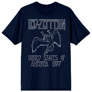 Led Zeppelin Falling Icarus 1977 Crew Neck Short Sleeve Men's T-shirt - 1 of 2