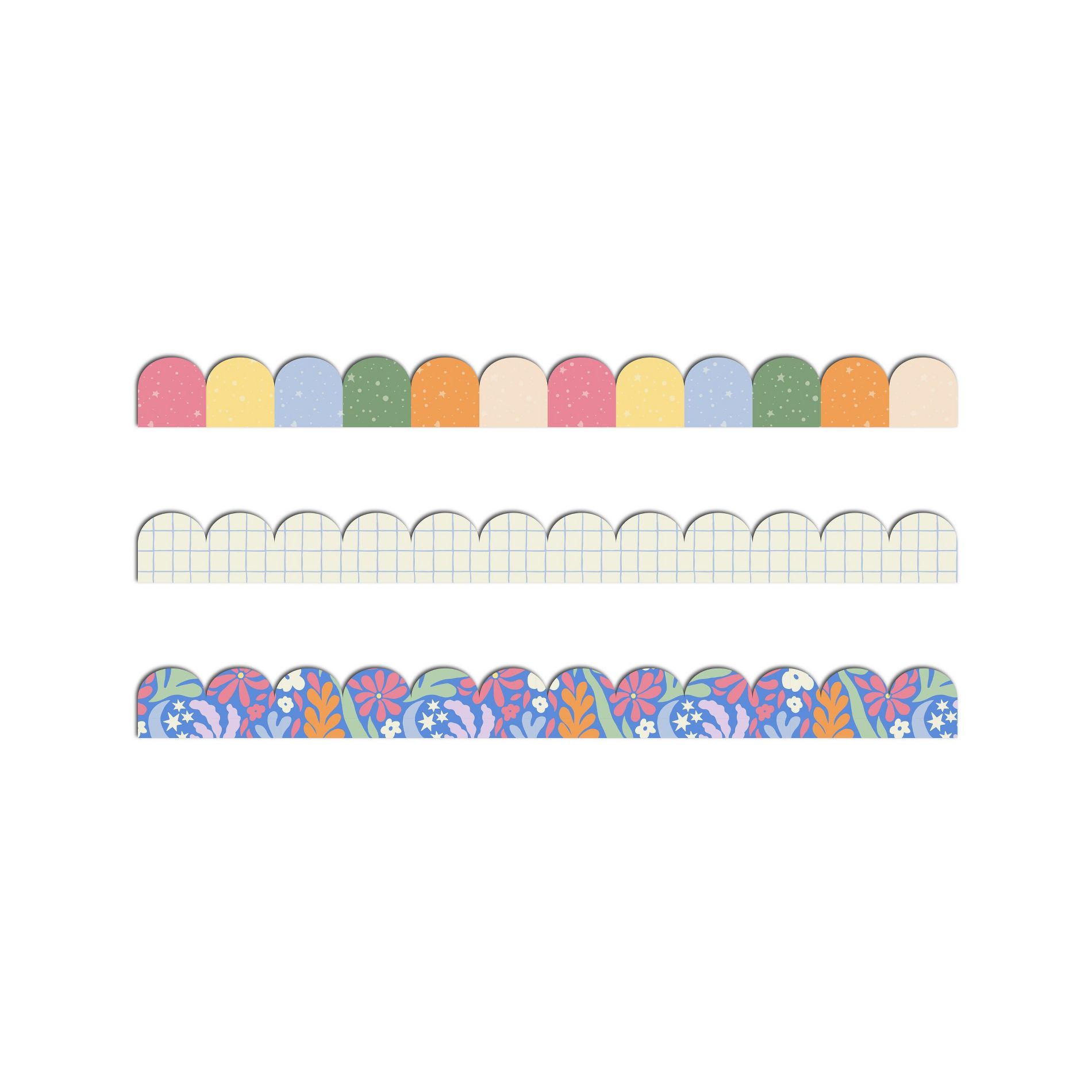 U Brands 3ct Scalloped Bulletin Board Border Teacher