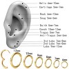 6mm 14K Gold Plated Huggie Hoops - Hypoallergenic Lightweight Cartilage Earrings for Sensitive Ears, Dainty Gold Hoop Set (1 Pair) - 2 of 4