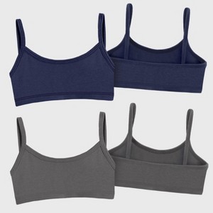City Threads Soft 100% Cotton Training Bra 2-Pack - USA-Made - 1 of 4