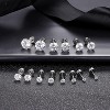 20G Hypoallergenic Flat Back Earrings - Surgical Steel 14K Gold/Silver CZ & Birthstone Studs - 3 of 4