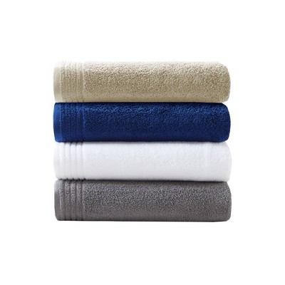 Gray Cotton Quick Dry 12-Piece Bath Towel Set